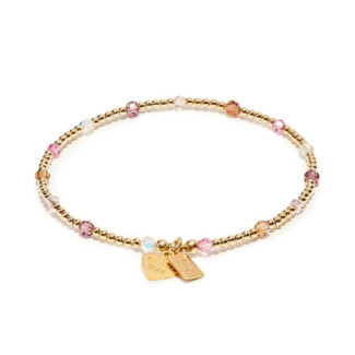 Personalised Blossom Mirage Gold Plated Bracelet