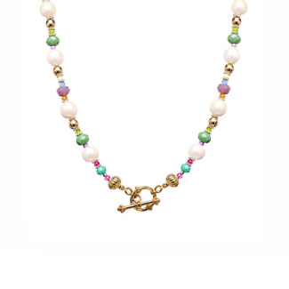 Olio Necklace - Gold Plated Toggle