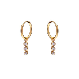 NU & MII Vida Hoop Gold Plated Earrings