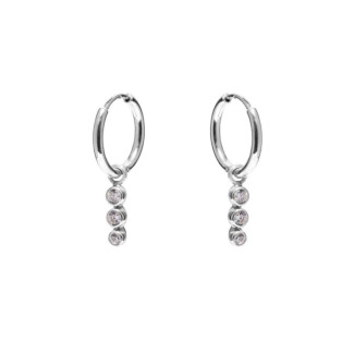 NU & MII Vida Hoop Silver Earrings