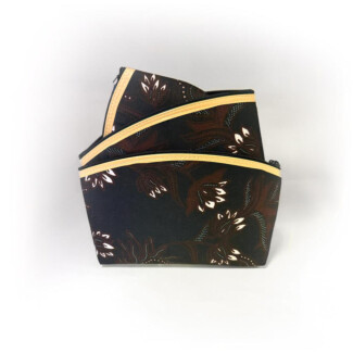 Floral 5-Piece Makeup Bag Set - Travel Cosmetic Pouches