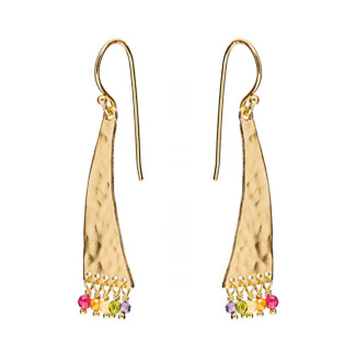 Harlequin Gold Plated Earrings
