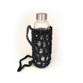 Crochet Crossbody Water Bottle Holder - Choice of Colour