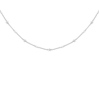 Tiny Star Pearl Silver Necklace