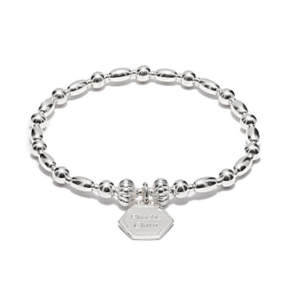 Personalised Amour Silver Bracelet - Engraved