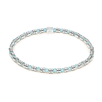 Joy Crystal Silver Bracelet - Sky