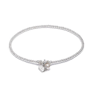 Zodiac Sterling Silver Charm Bracelet - Semi Precious Birthstone