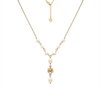 Poppy Pearl Gold Plated Necklace