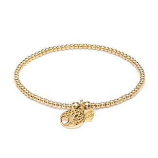 Santeenie Gold Plated Charm Bracelet - Tree of Life