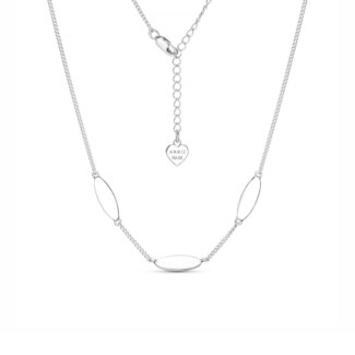 Stepping Stone Silver Necklace