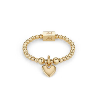 Weeny Heart Gold Plated Ring