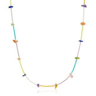 Rainbow Silver Necklace