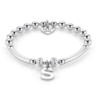 Flores Sterling Silver Charm Bracelet - Initial