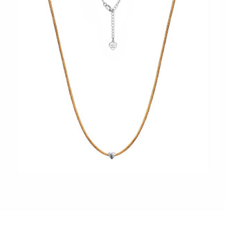 Harmony Heart Silver Necklace - Natural