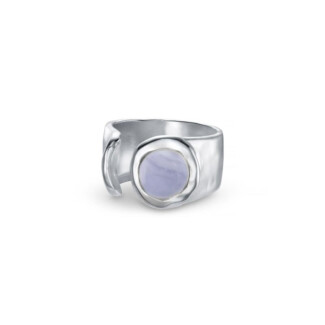 NU & MII Seville Silver Ring - Blue Lace