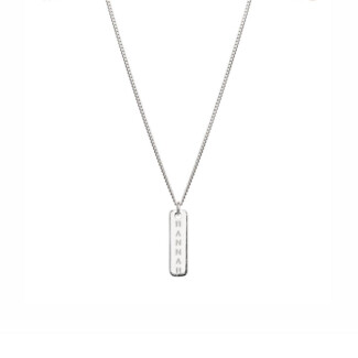 Personalised Forever  Silver Necklace