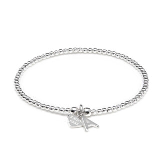 Santeenie Sterling Silver Charm Bracelet - Initial