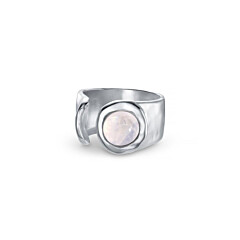 NU & MII Seville Silver Ring - Moonstone