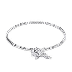 Santeenie Charm Sterling Silver Bracelet - My Guardian Angel