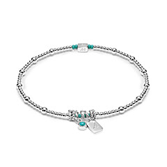 Personalised Zodiac Tag and Birthstone Bracelet - Sterling Silver