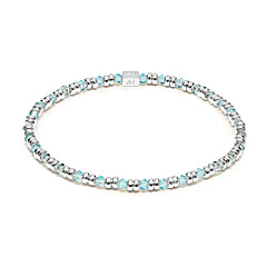 Joy Crystal Silver Bracelet - Sky