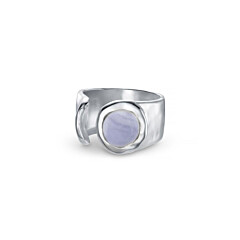 NU & MII Seville Silver Ring - Blue Lace