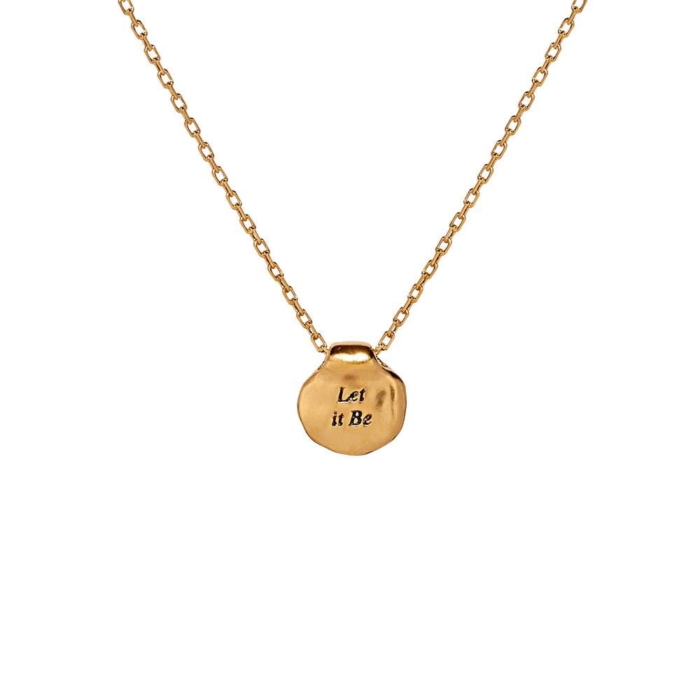 Outlet Affirmation Gold Plated Necklace - Choice of Quote