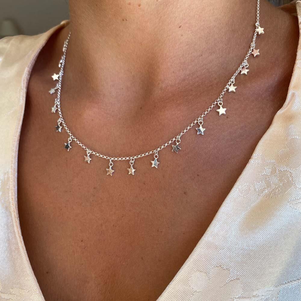 Galaxy Star Silver Necklace