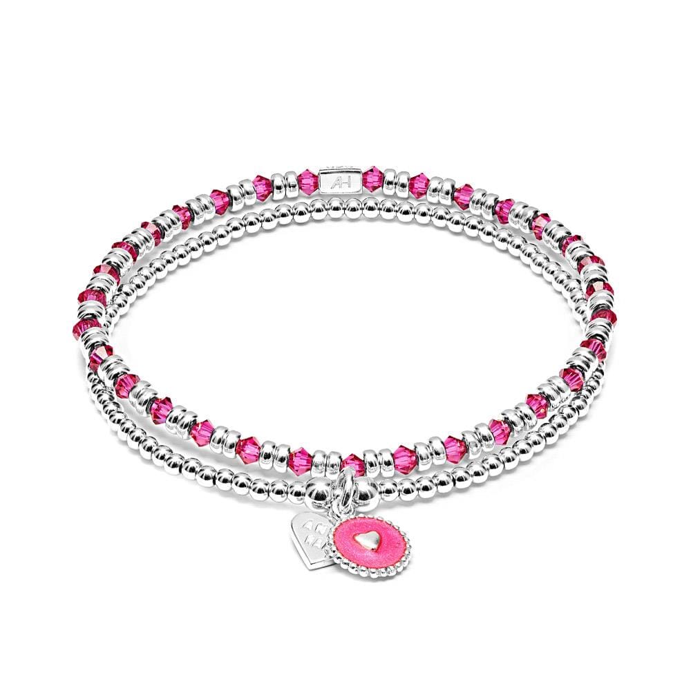 Kaleidoscope Silver Bracelet Stack - Choice of Colour