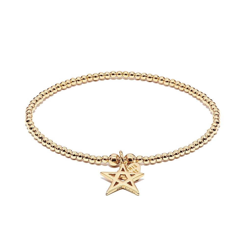 Santeenie Gold Charm Bracelet - Fine Star