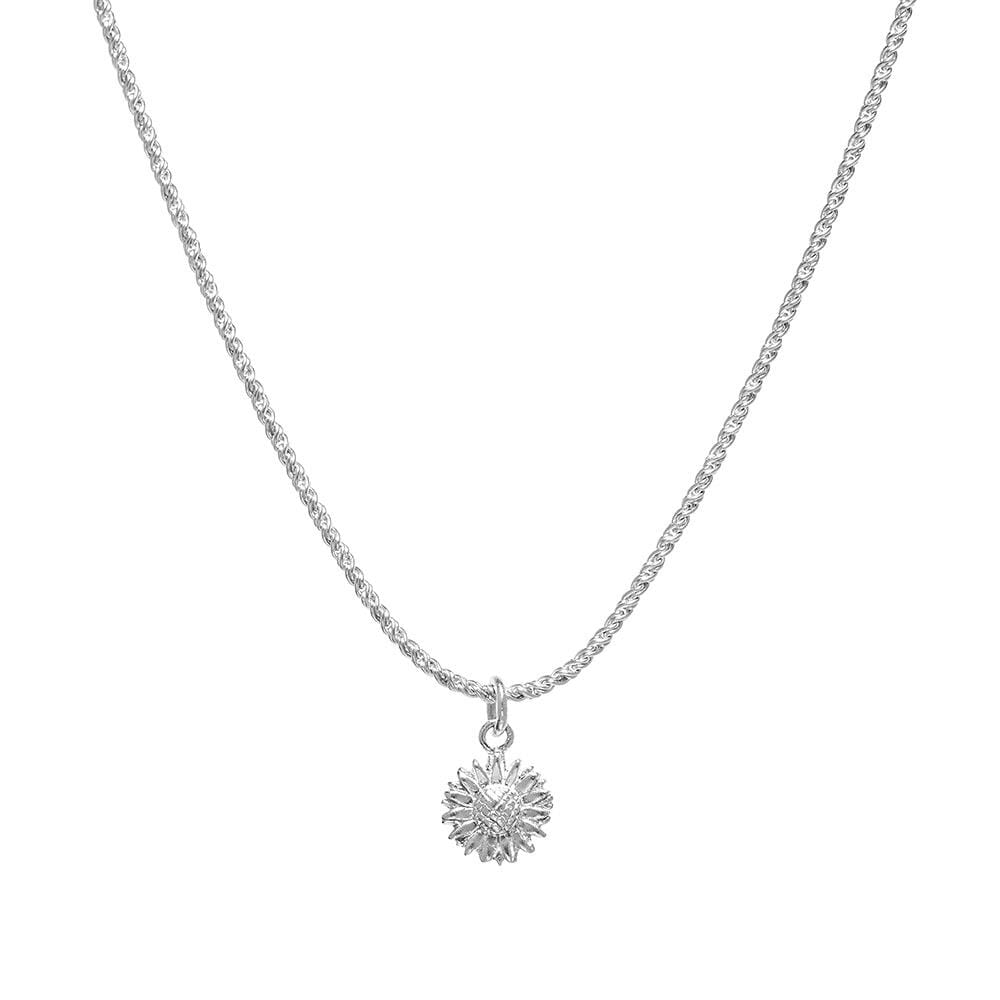 Outlet Sunflower Silver Necklace