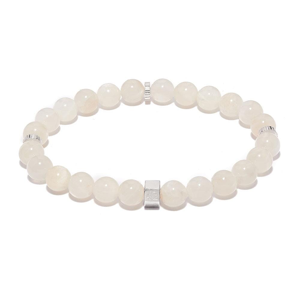 42 Men's Moonstone New Beginnings Silver Bracelet