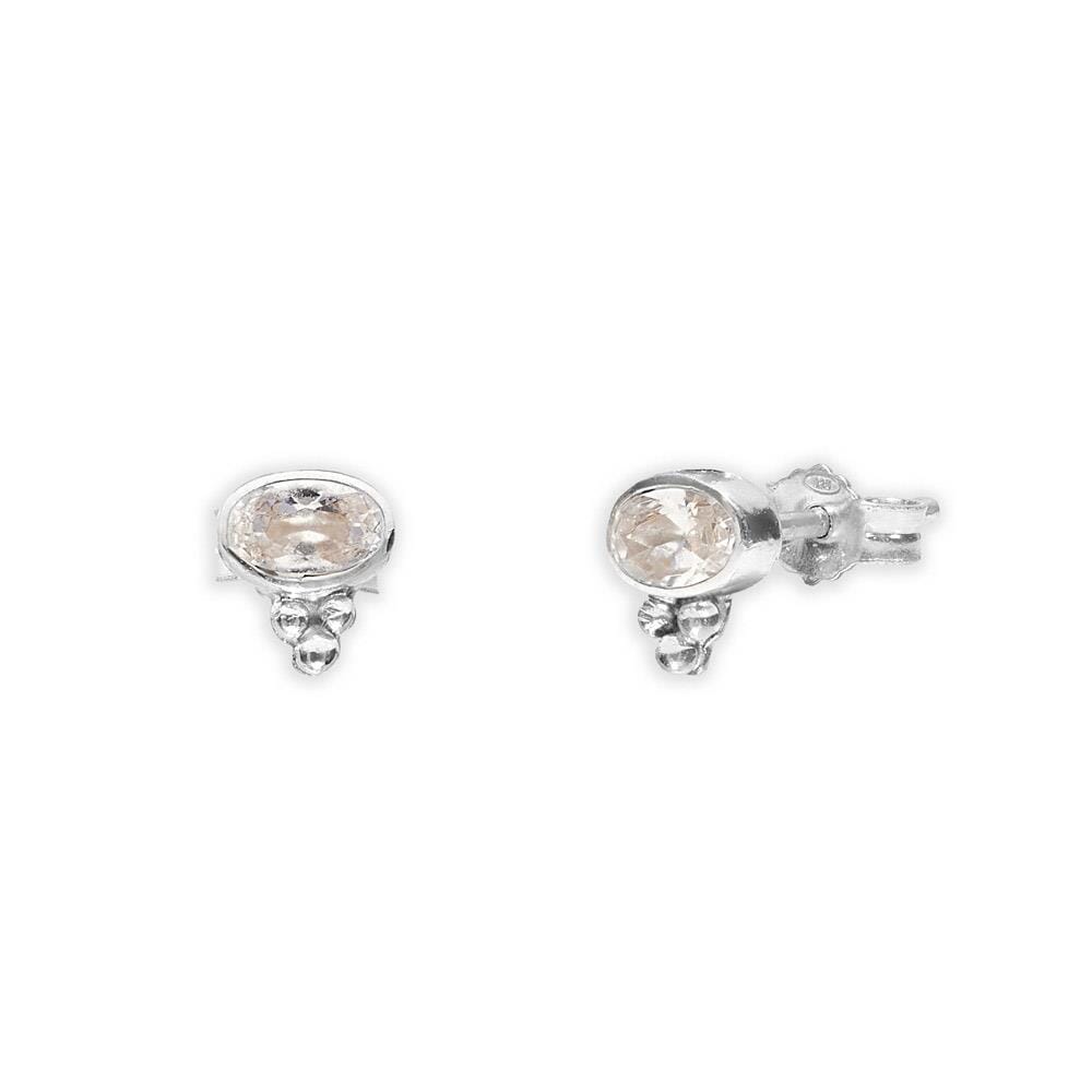 NU & MII Clemmie Stud Silver Earrings