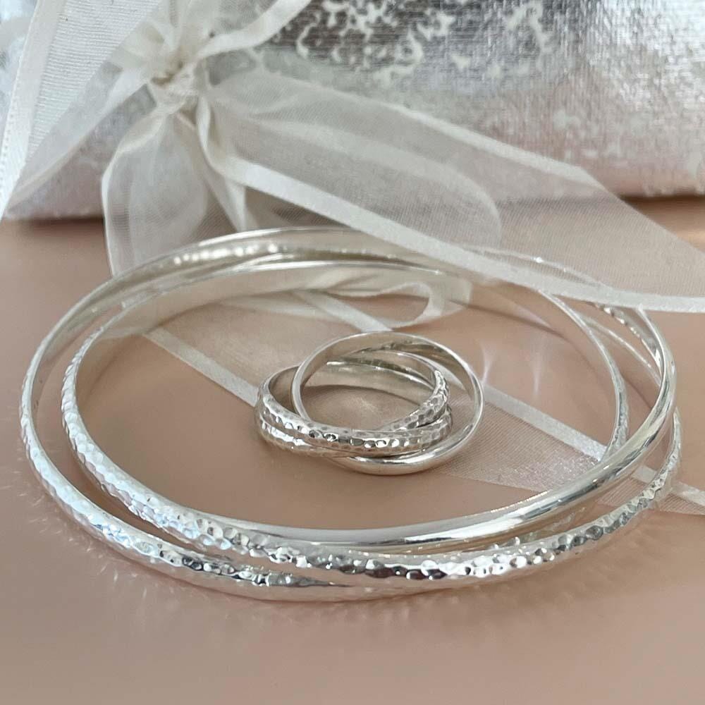 Outlet Trinity Silver Bangle