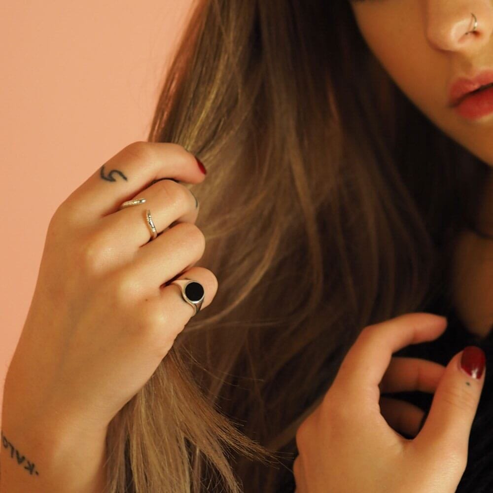Outlet NU & MII Tusk Silver Ring