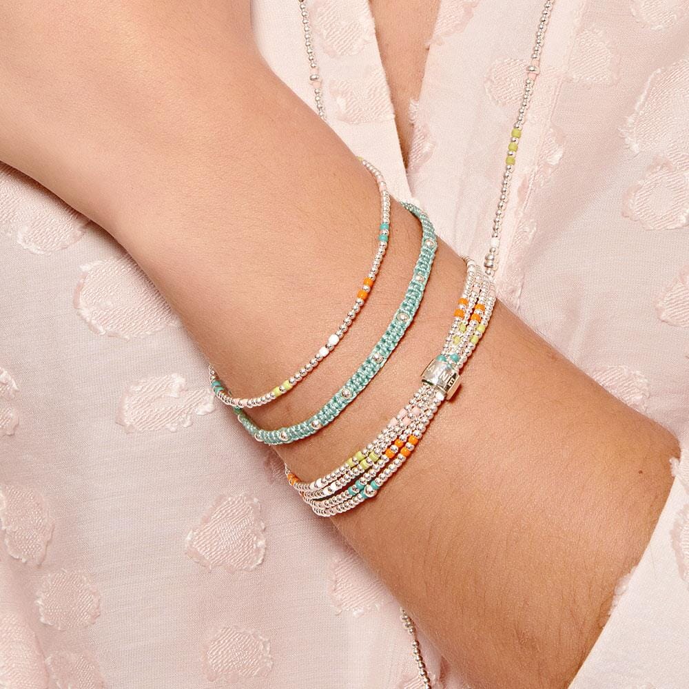 Spectrum Silver Looped Bracelet