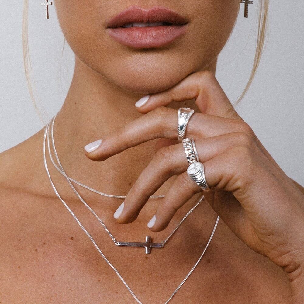 Outlet NU & MII 90s Chain Silver Ring
