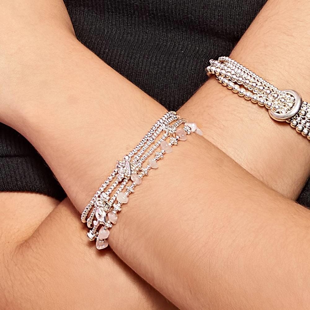 Fiore Silver Bracelet Stack