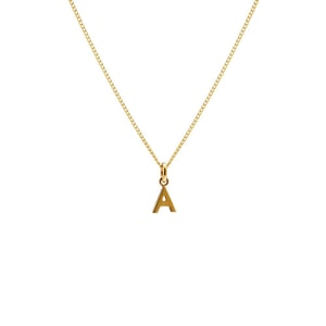 Itsy Bitsy Initial Gold Plated Necklace