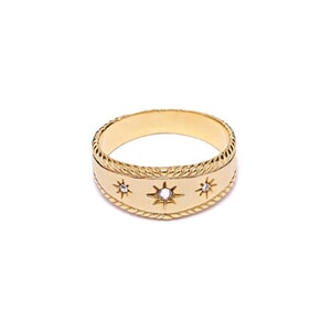 NU & MII Vintage Gold Plated Ring