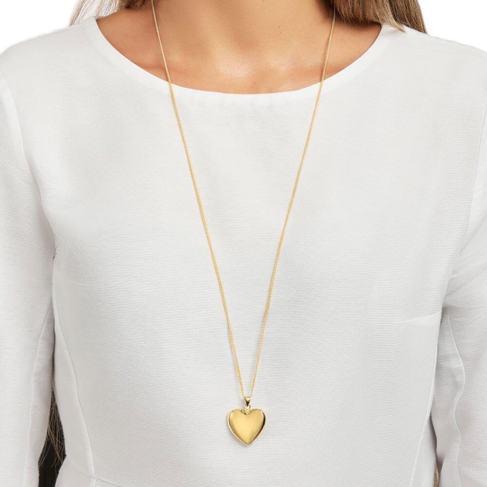 Outlet Amorette Heart Gold Plated Necklace