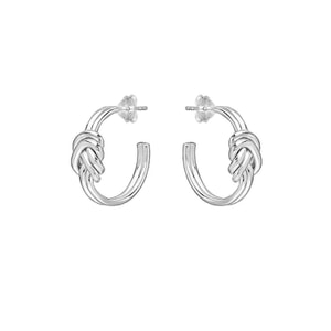 Outlet Lover's Knot Silver Earrings