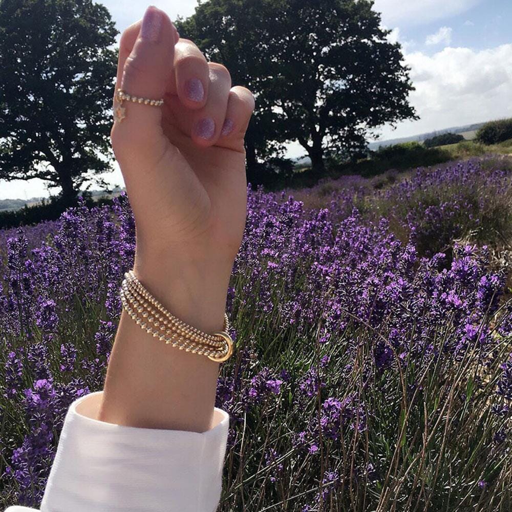 Personalised Yard of Love Gold Plated Bracelet