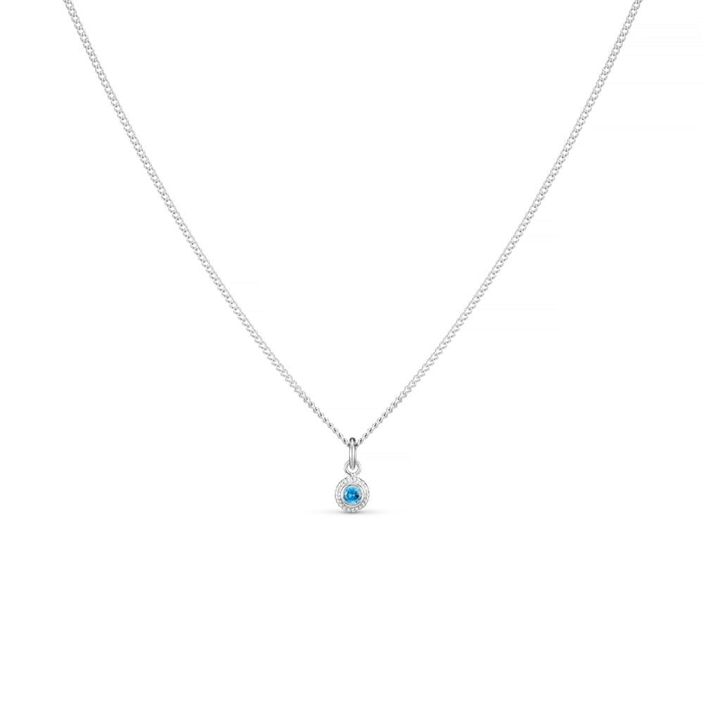 Something Blue Crystal Silver Necklace – Annie Haak