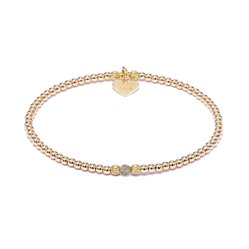 Aster Gold Plated Bracelet Labradorite