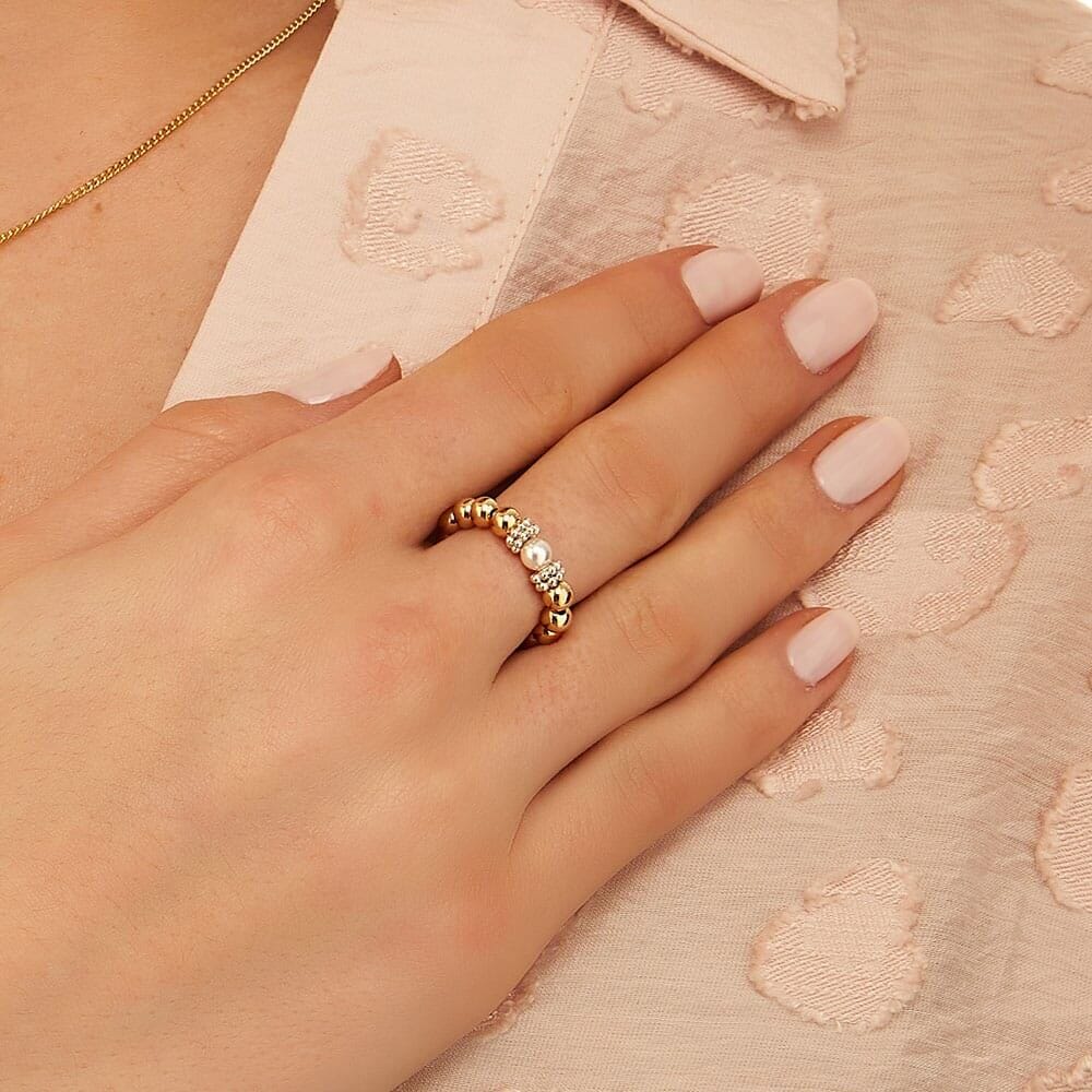 Seri Pearl Gold Ring