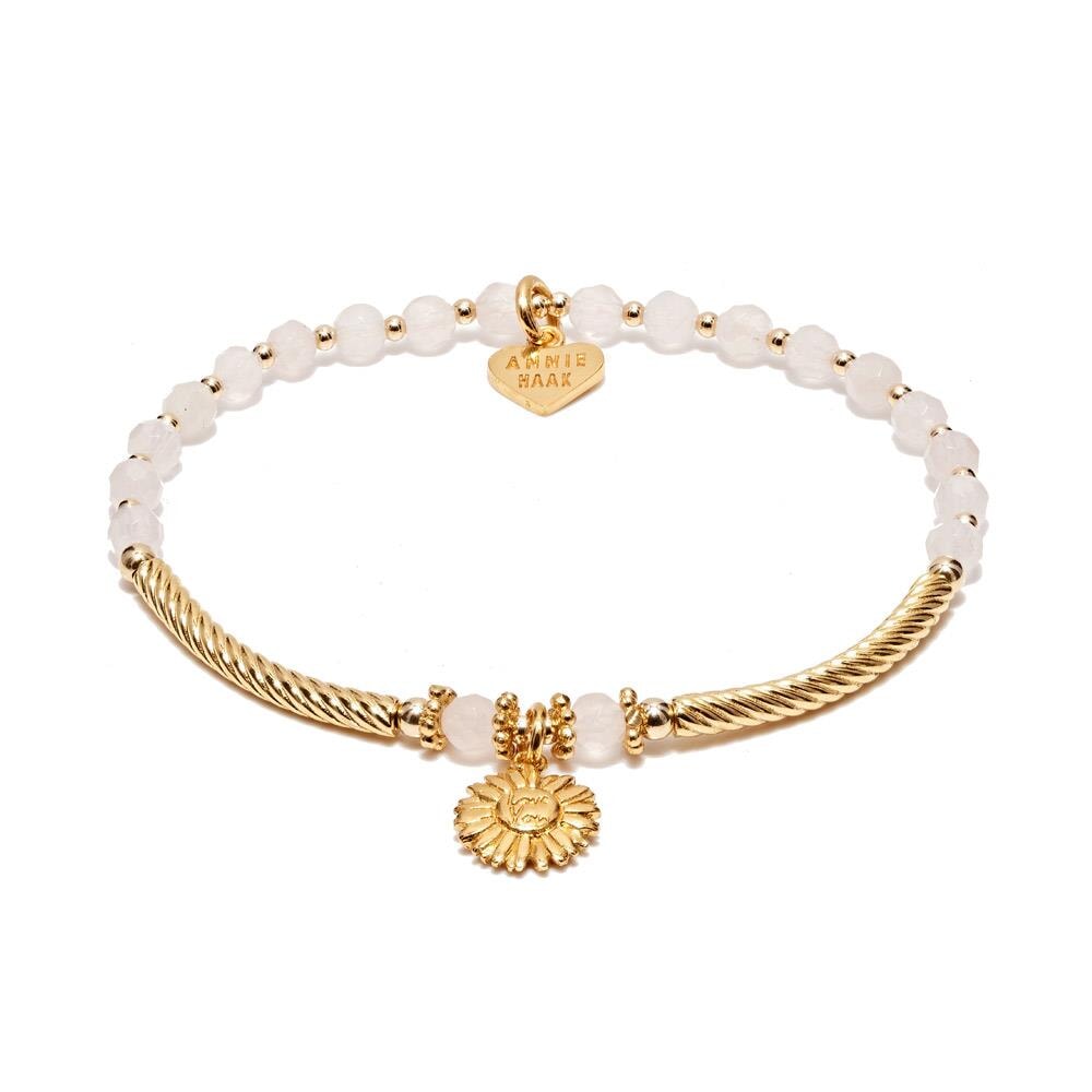 Fleur Chip Gold Plated Bracelet – Annie Haak