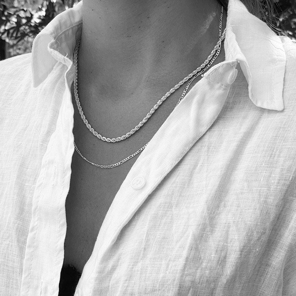 NU & MII Rope Chain Gold Plated Necklace