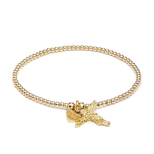 Santeenie Gold Plated Charm Bracelet - My Guardian Angel
