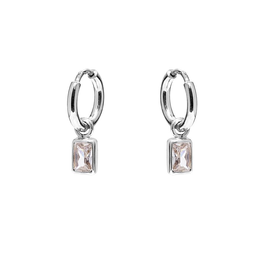 NU & MII Marlowe Hoop Silver Earrings